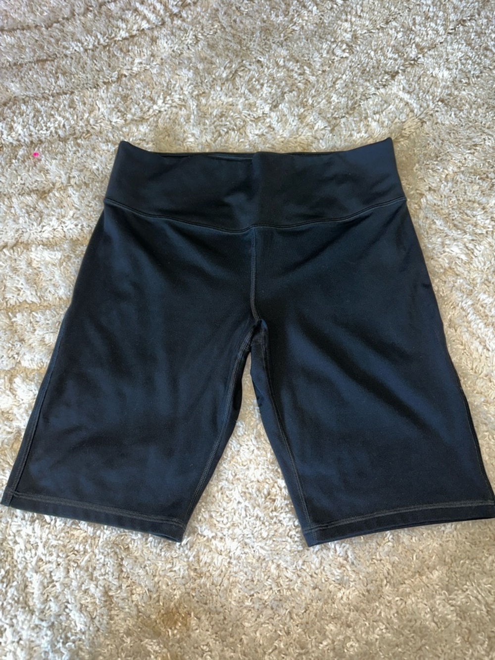 Black High-Waist Women's Bike Shorts